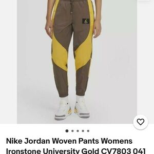 Nike Women's Track Pants - Brown and Gold